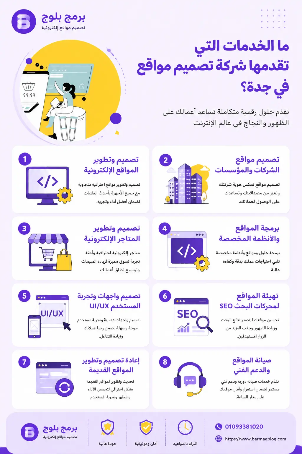 ما الخدمات التي تقدمها شركة تصميم مواقع في جدة؟ 
